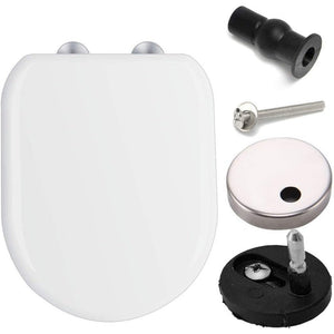 Sedile per wc, a forma di d, bordi arrotondati, materiale ergono