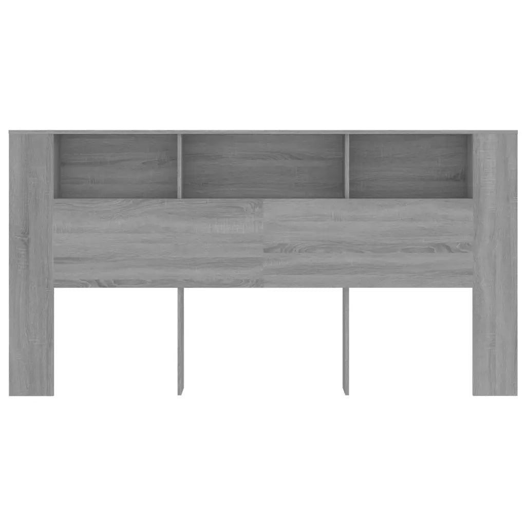 Testiera con Contenitore Grigio Sonoma 200x18,5x104,5 cm 817280