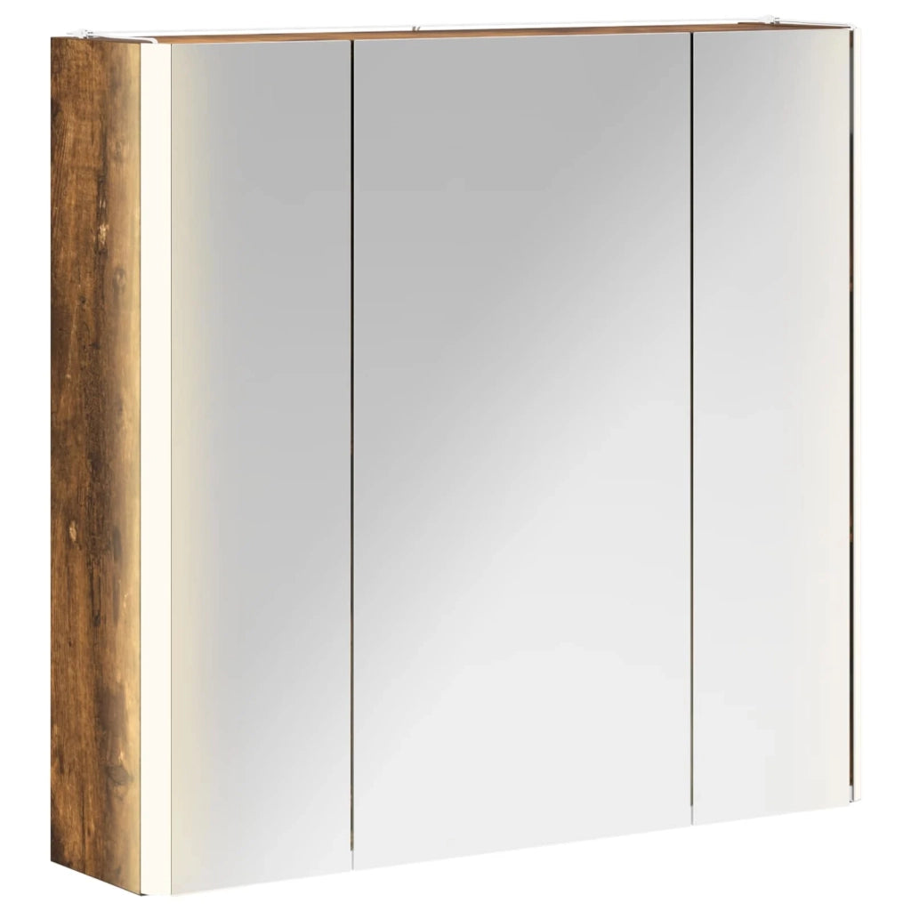 Mobiletto per specchio da bagno Rovere fumé 889251