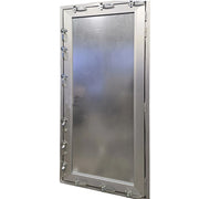 Porta antiallagamento su misura anta unica altezza da 160 a 220 cm larghezza da 100 a 150 cm colore alluminio