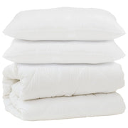 Piumone | Duvet con cuscino 3 pz Bianco Microfibra