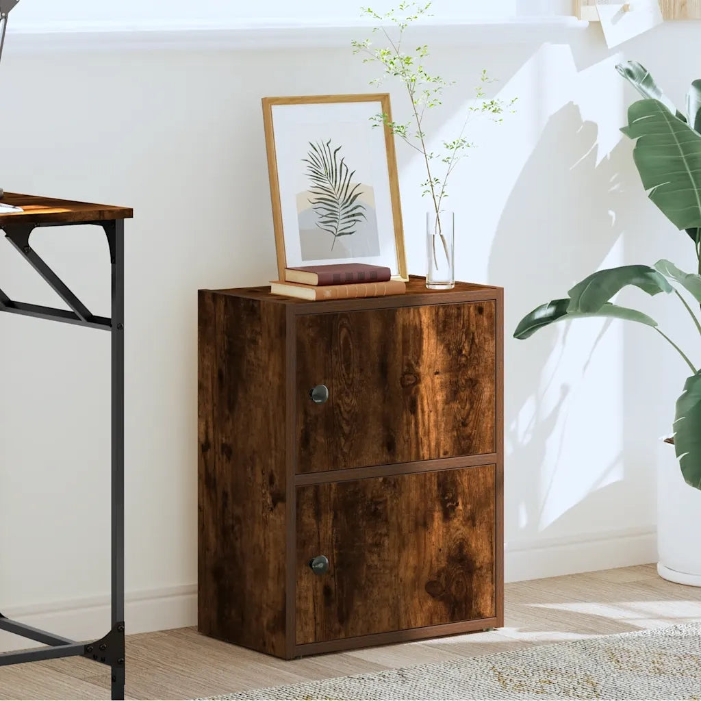 vidaXL Libreria Rovere Fumo 40x24x52 cm in Legno Multistrato