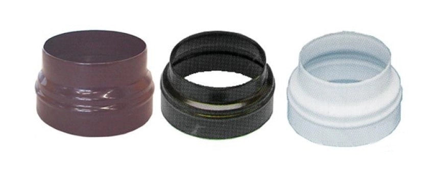 MAGGIORAZIONE D.8F X 10M PER TUBI STUFA SMALTATA MARRONE TUBO STUFA