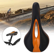 Sella Bicicletta Comfortevole - Progettazione Ergonomica - Impermeabile PU - Assorbimento Shock - Peso Leggero - Struttura di Fondo in Acciaio Robusto - Sella Bicicletta
