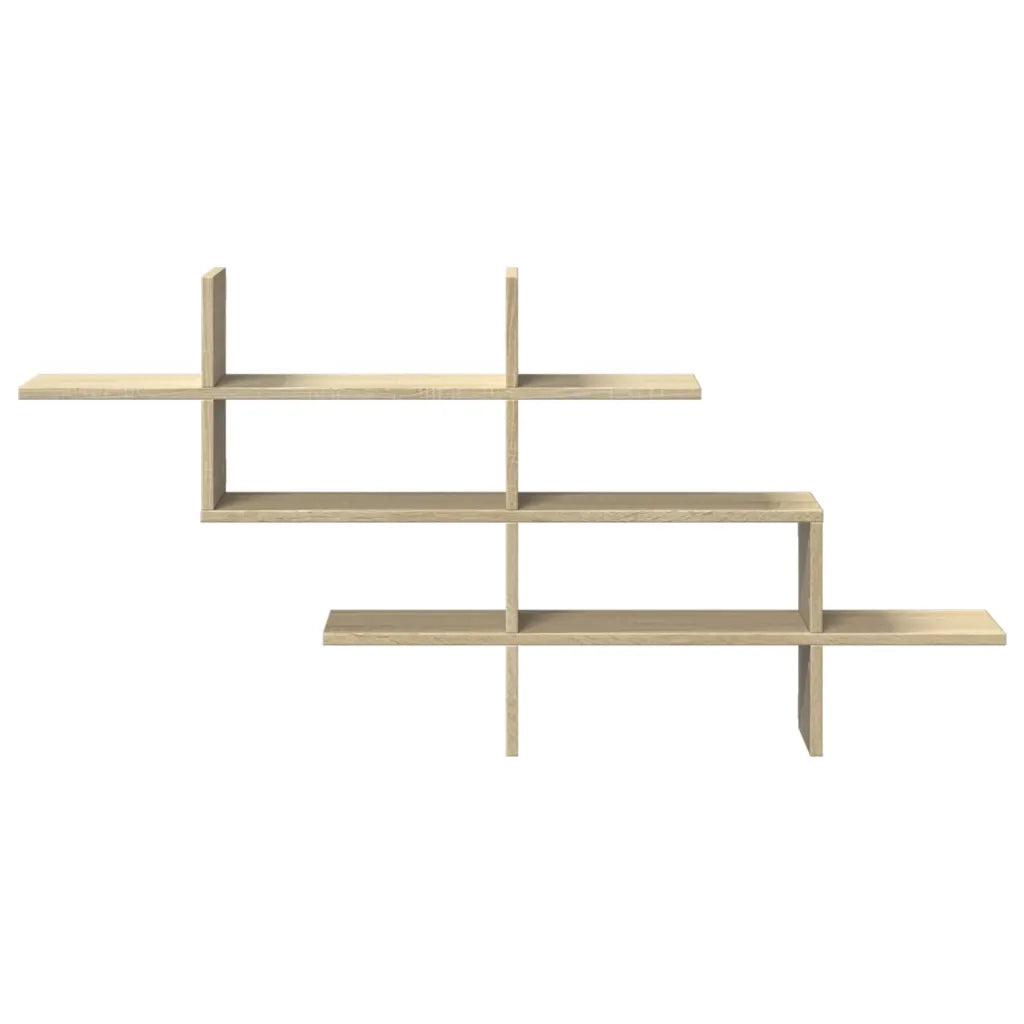 Scaffale Parete Rovere Sonoma 124,5x18x60,5 cm in Truciolato