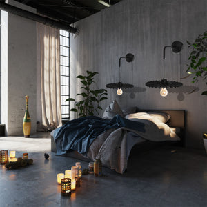 Lampada Da Parete APP1355-1W Black 30 Cm