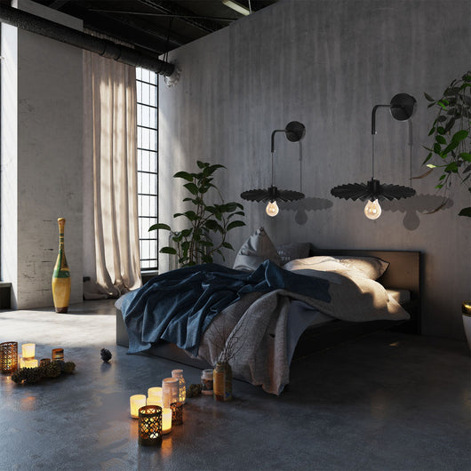 Lampada Da Parete APP1355-1W Black 30 Cm