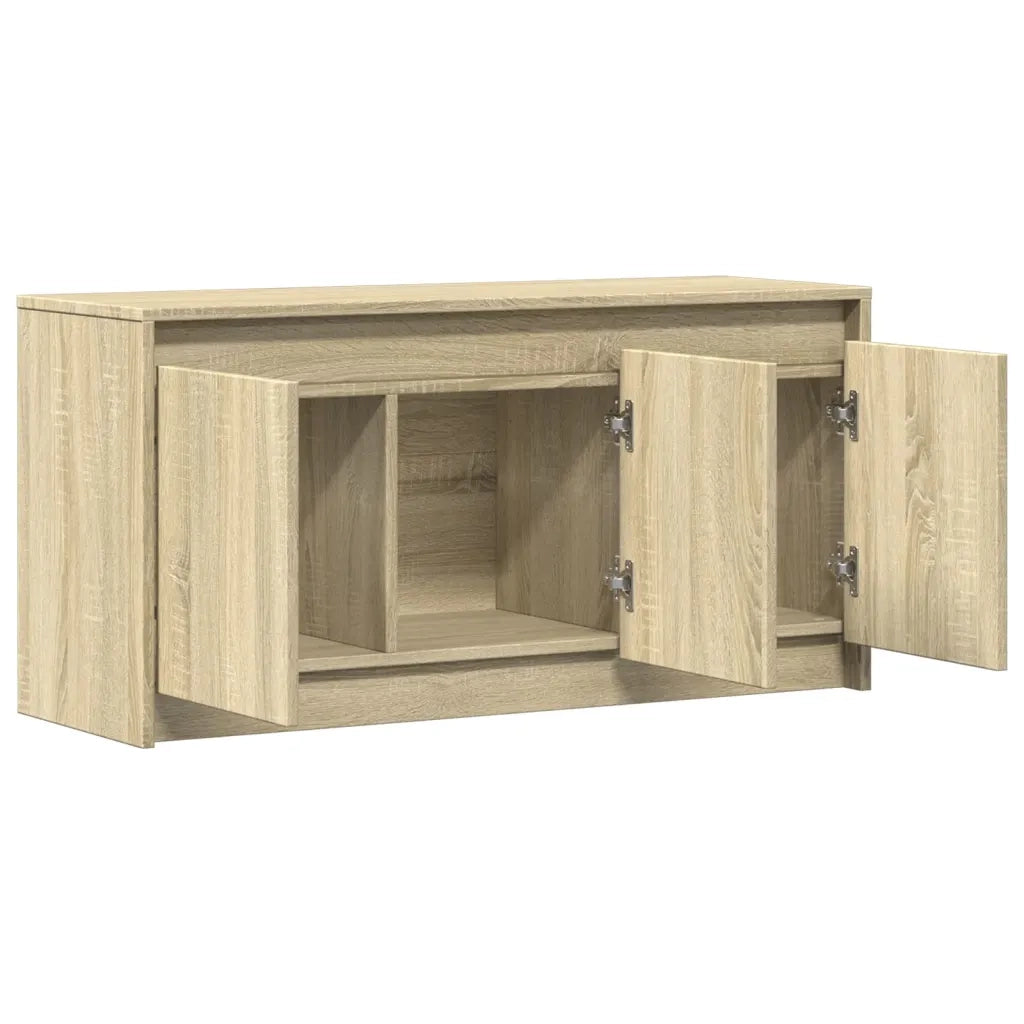 Mobile Porta TV con LED-Credenza per TV Rovere Sonoma 100x34x50cm in Truciolato 864809