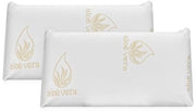 Cuscino Viscoelastico con Aloe Vera | Comodo e Sostentatore | Set di 2 pezzi 90 x 40 cm