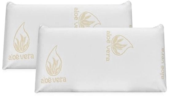 Cuscino Viscoelastico con Aloe Vera | Comodo e Sostentatore | Set di 2 pezzi 90 x 40 cm
