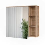 Vicco Mobile a specchio Sonoma/Bianco 80 x 75 cm
