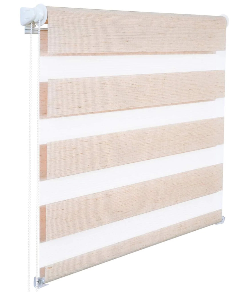 Tenda a rullo Zebra Roller Day and Night a doppio strato 45x150 cm Naturale 19_0000922