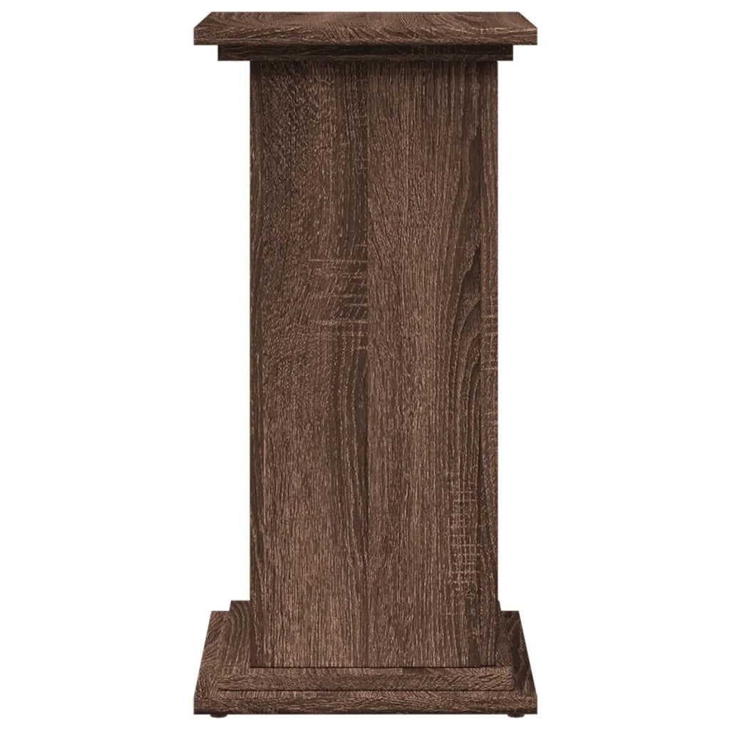 Espositore con Portaoggetti Rovere Marrone 31x30x60 Truciolato 854622