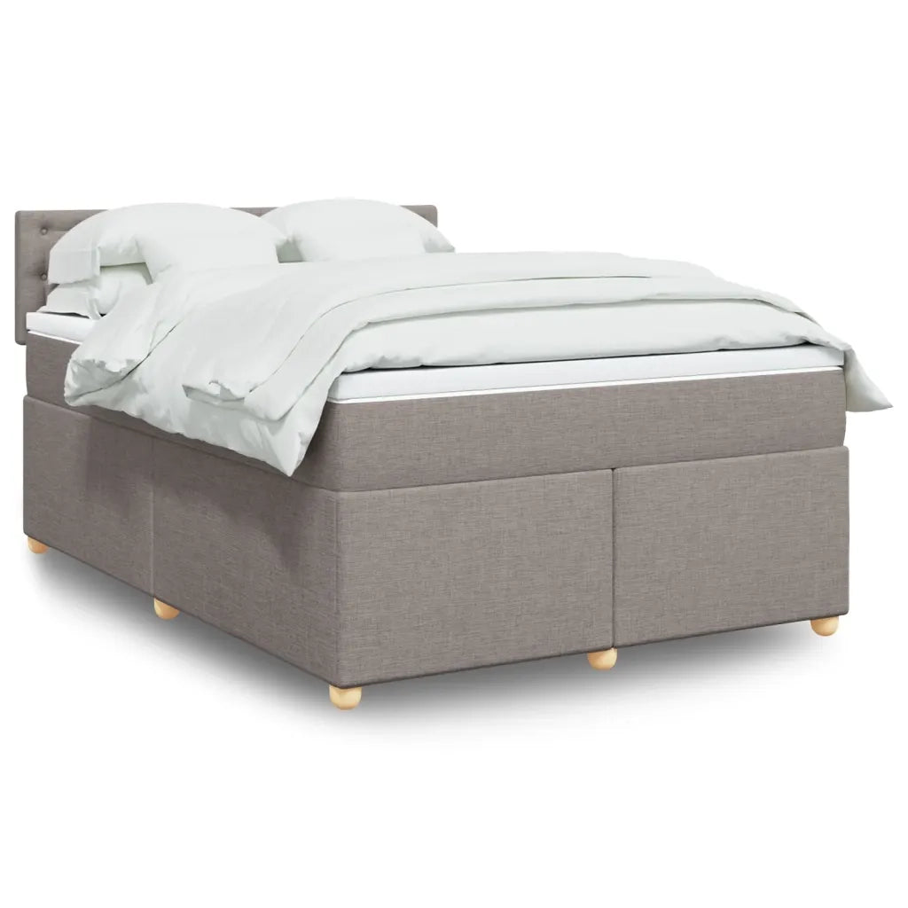 Giroletto a Molle con Materasso Tortora 140x200 cm in Tessuto 3286721