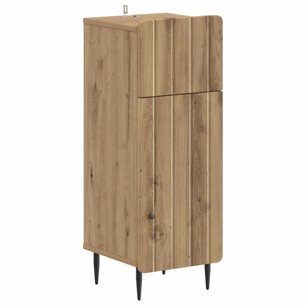 Set di armadietti da bagno in 3 pezzi ZWOLLE Rovere Artigianale 3417764