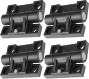 Scharnieri adattabili 4 pezzi - Coppia di scharnieri - Nero plastico - Demping e posizionamento - Adatto per porte di armadi e guardaroba - Scharnieri a coppia