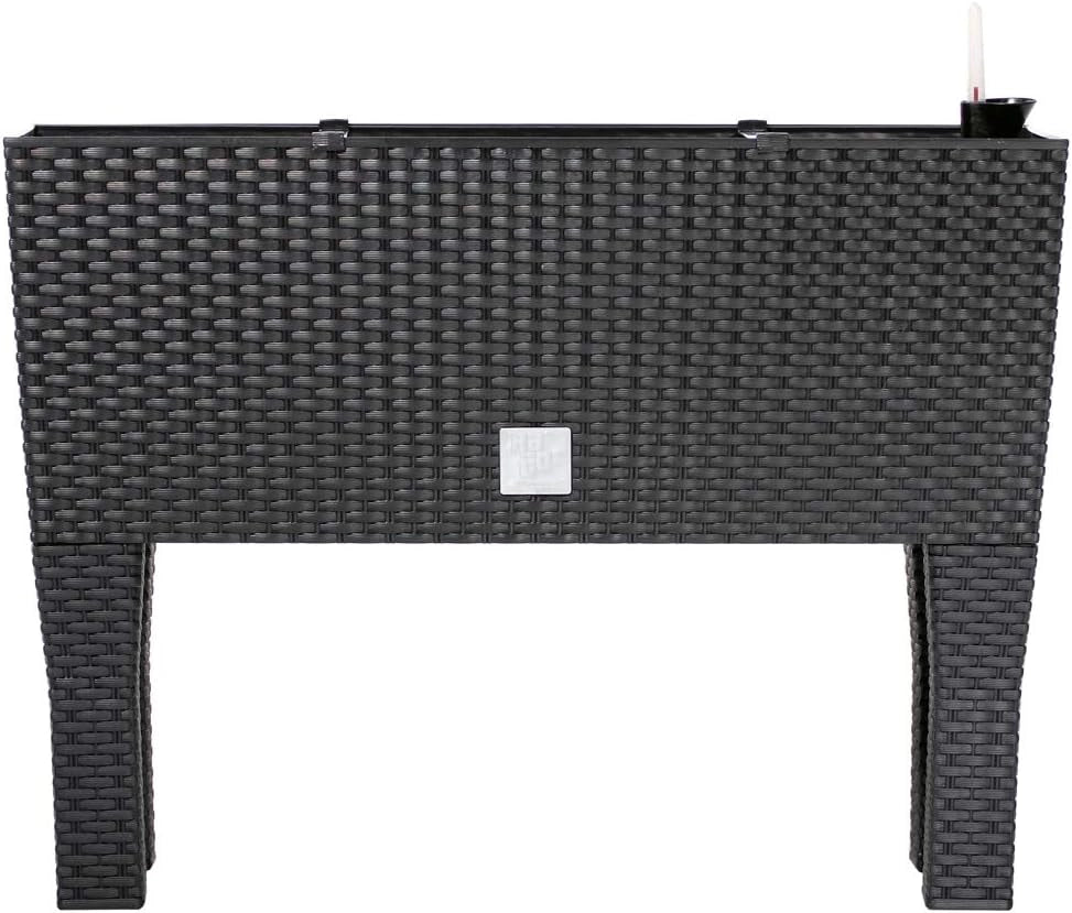 ® Aiuola Rialzata 30L Sistema di Irrigazione Resistente ai Raggi UV Fioriera Orto da Balcone Antracite