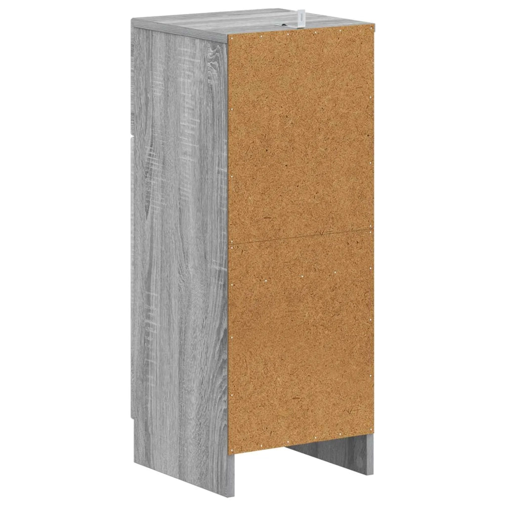 Mobiletto da Bagno UTRECHT Sonoma grigio 30 x 31 x 77 cm 897711