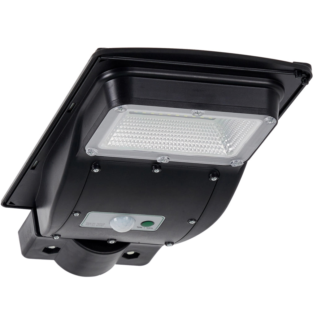 Faretto solare LED 3W con sensore PIR e telecomando nero