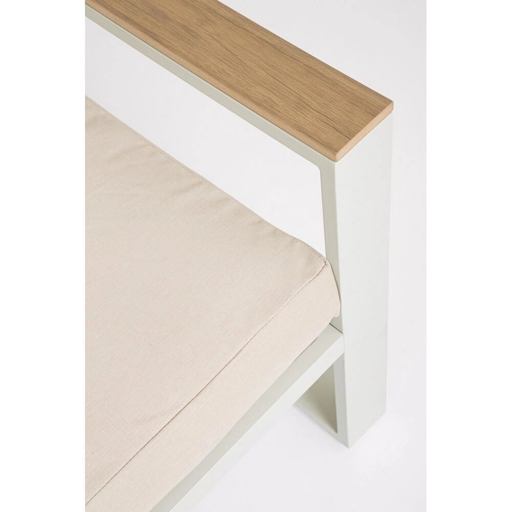 Set da 4 Salotto da Giardino in Alluminio con Cuscini e Tavolino - TALVION