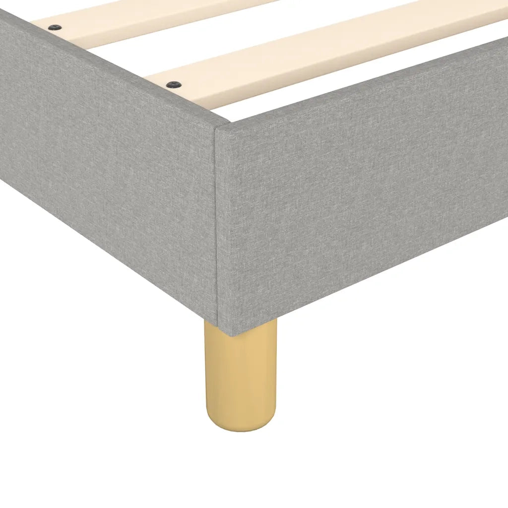 Struttura Letto a Rete a Molle-Giroletto Grigio Chiaro 80x200 cm Tessuto 255270