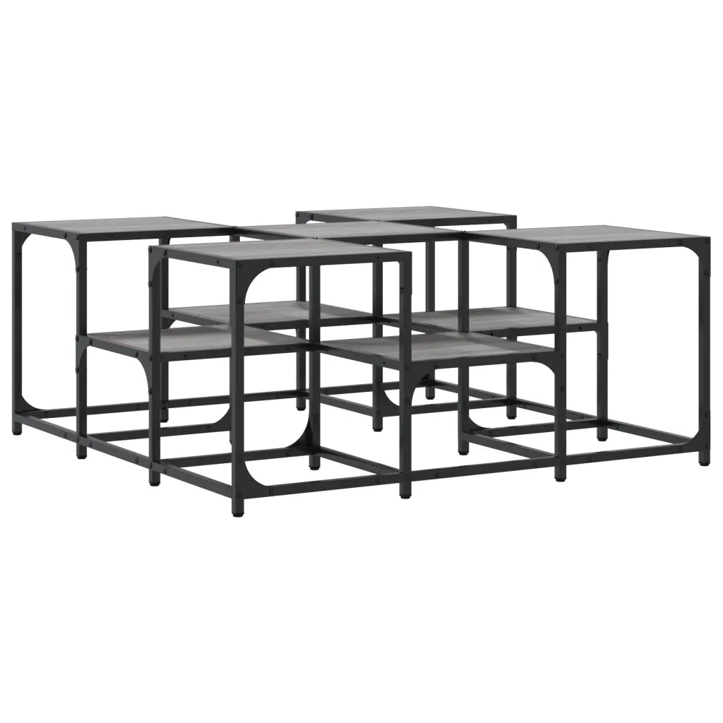 Tavolino da Salotto Grigio Sonoma 91x91x40 cm Legno Multistrato 839076