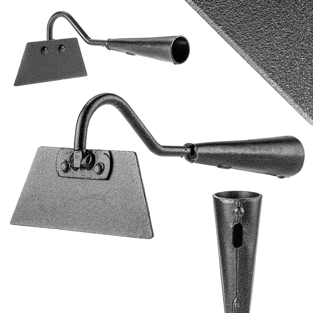 Zappa da giardino KADAX con gancio, senza manico, 12 cm, in acciaio, per scavare