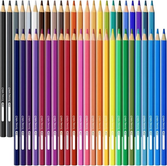 Pittura a colori 48 punte quadrate pastelli in scatola di cartone per scuola (set da 48)