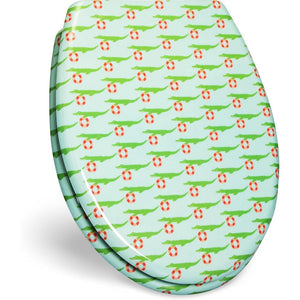 sedile wc con abbassamento automatico bade coccodrillo design