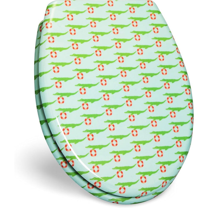 sedile wc con abbassamento automatico bade coccodrillo design