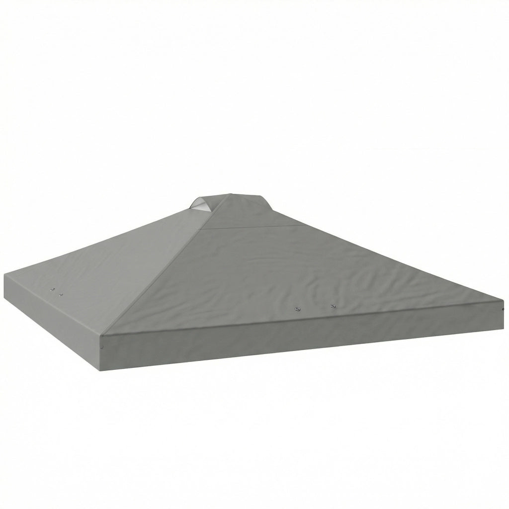 Copertura per gazebo 3x3 m ¨C zephmum ¨C grigio chiaro UV50+ impermeabile