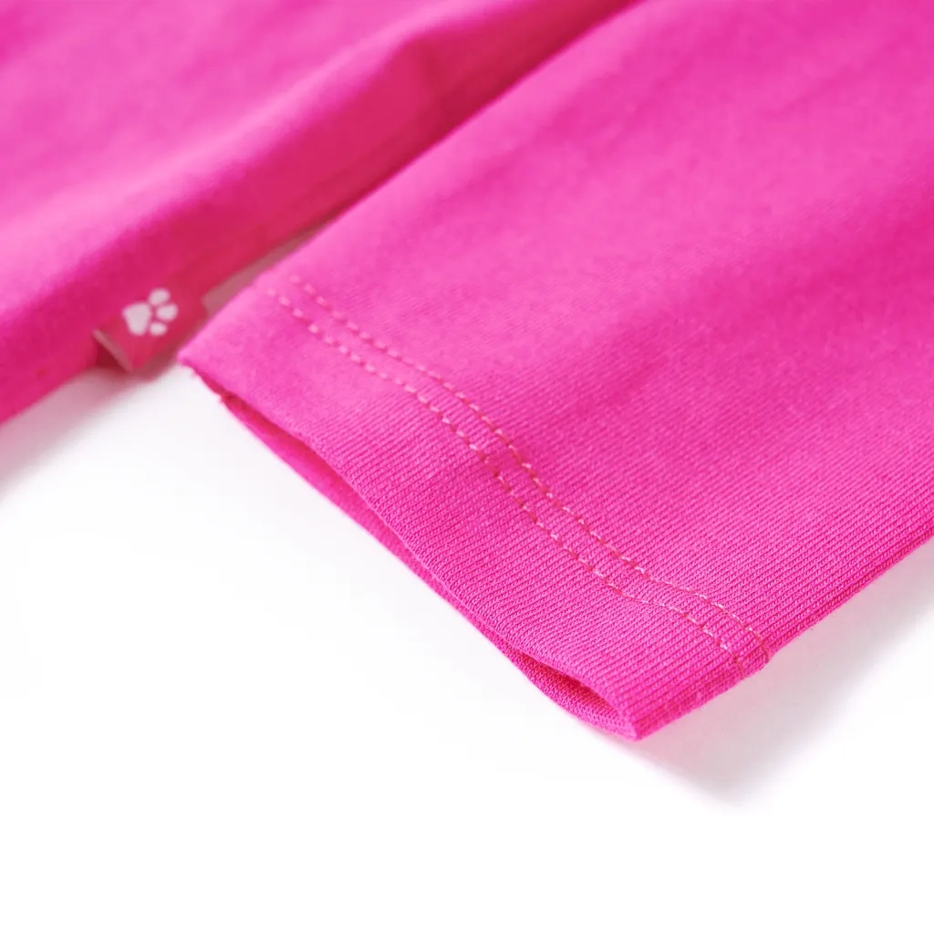 Maglietta da Bambina a Maniche Lunghe Rosa Scuro 104