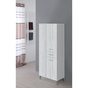 COLONNA DOPPIA 60CM 3 ANTE 1 CASSETTO GRIGIO.