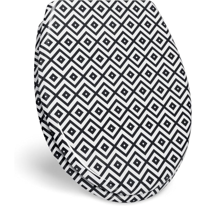 Sedile per wc fantasia e chiusura ammortizzata - modellomosaico