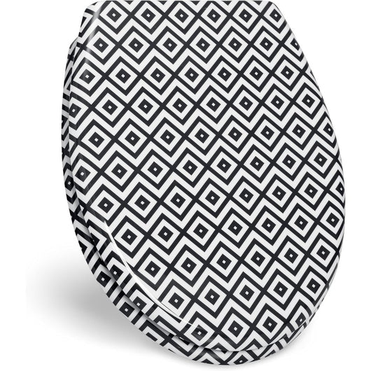 Sedile per wc fantasia e chiusura ammortizzata - modellomosaico