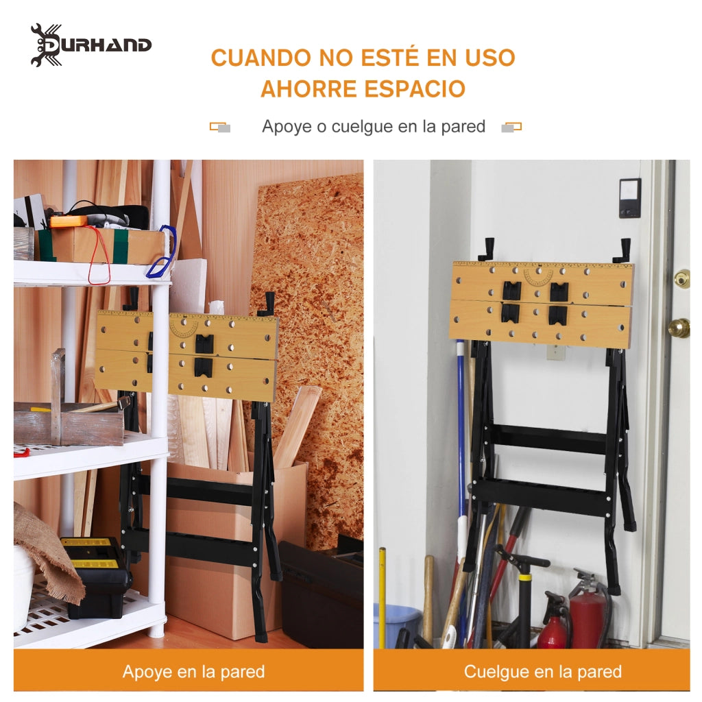 Tavolo da lavoro pieghevole portatile ¨C zephmum ¨C MDF ferro 56x62x75 cm nero