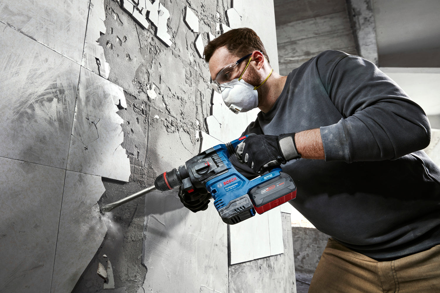 Bosch GBH 18V‑22 X Professional Tassellatore Cordless 18 V con ONECHUCK SDS‑plus