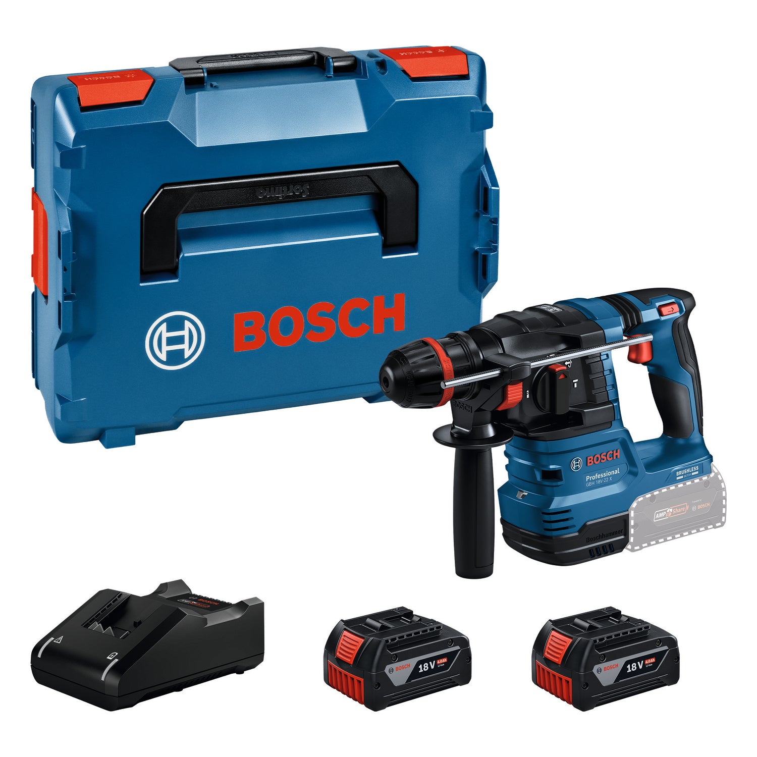 Bosch GBH 18V‑22 X Professional Tassellatore Cordless 18 V con ONECHUCK SDS‑plus