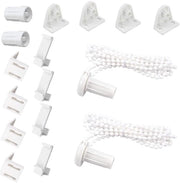 Set di riparazione per tende a rullo - 2 pezzi di supporto - 17 mm - viti di riserva - plastica - resistente e duraturo - parti di ricambio per tende a rullo