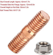 Set di viti a turbina alta resistenza - Vite M10x1.50 - Set di 4 viti - Resistenti alla ruggine - In acciaio laminato resistente - Facile da installare - Turbo Bout