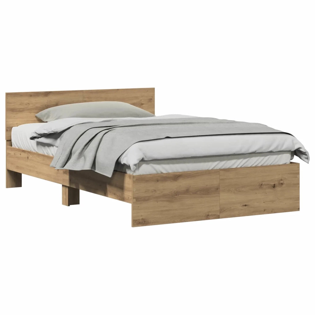 Struttura del letto Rovere artigianale 193 x 125 x 70 cm