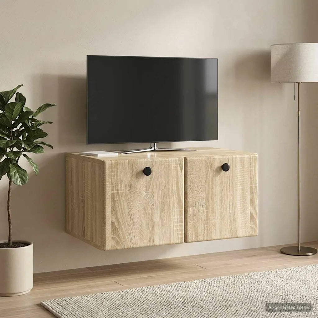 Mobile Porta TV da Muro 59,5 x 41 x 30 cm Rovere Sonoma 899187