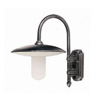 APPLIQUE DA PARETE DOWN PER ESTERNO NERO-ARGENTO 1XE27 MORETTI