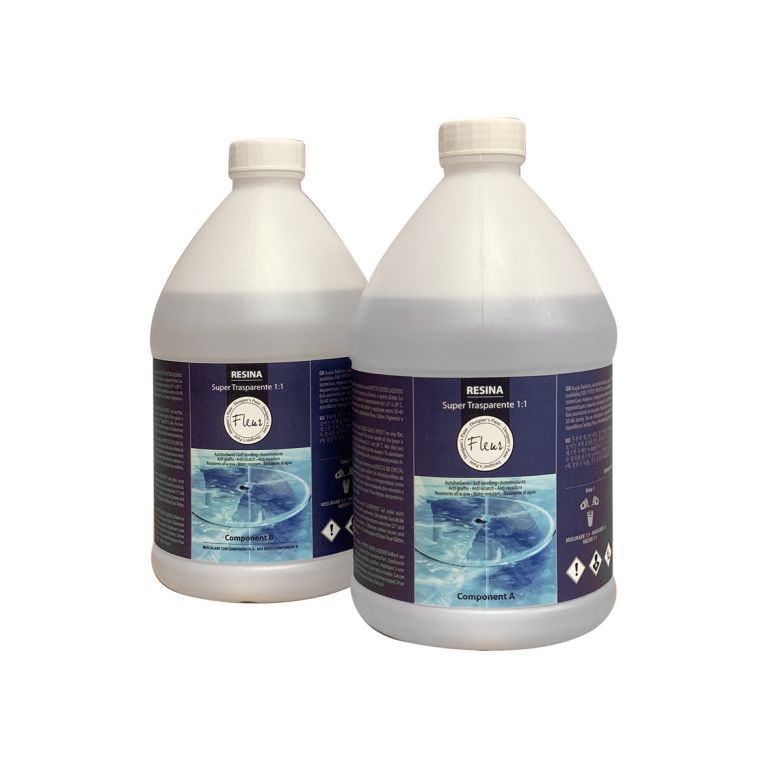 FLEUR RESINA 1:1 SUPER TRASPARENTE A+B 3,8L