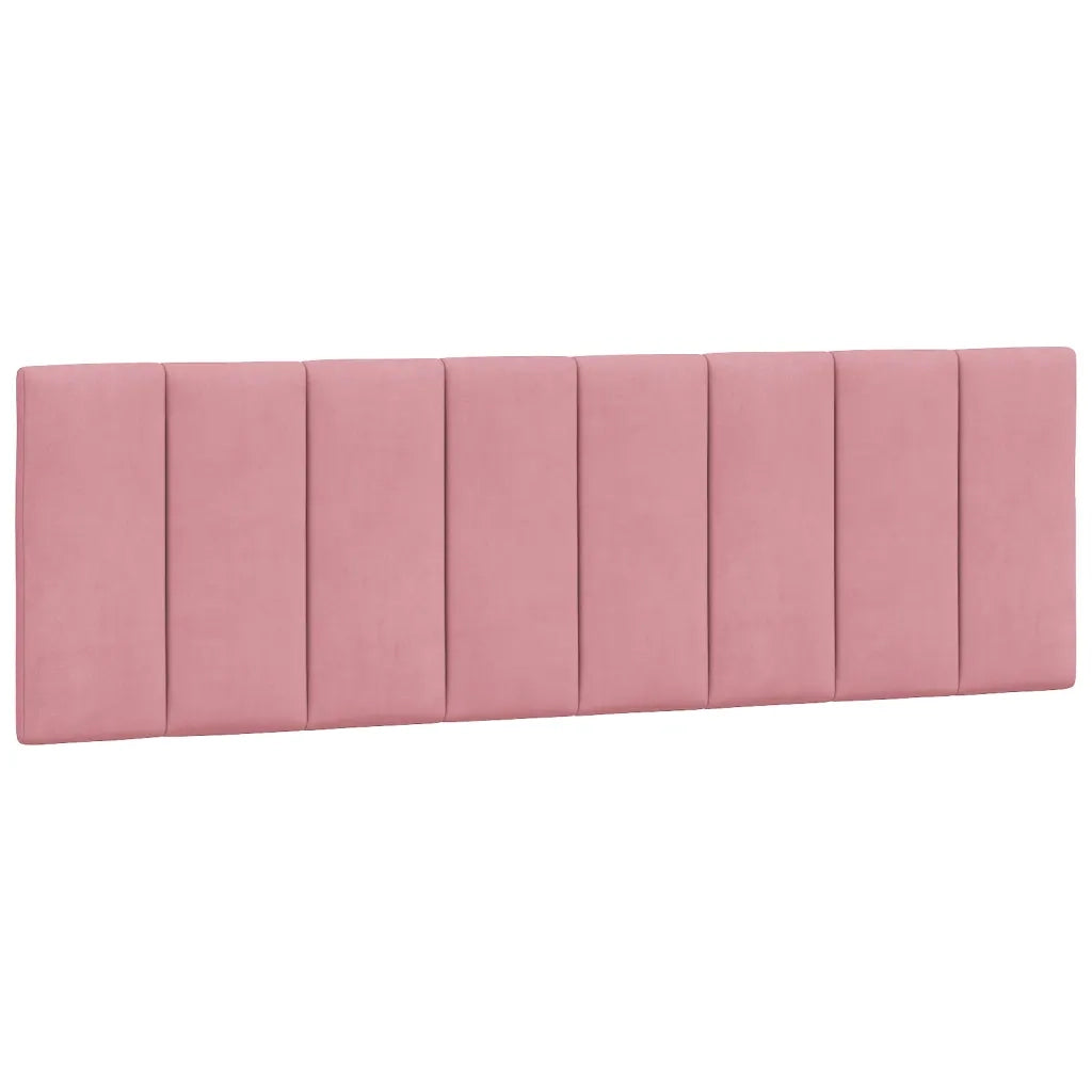 Letto con Materasso Hanko Rosa 160x200 cm in Velluto 3208609