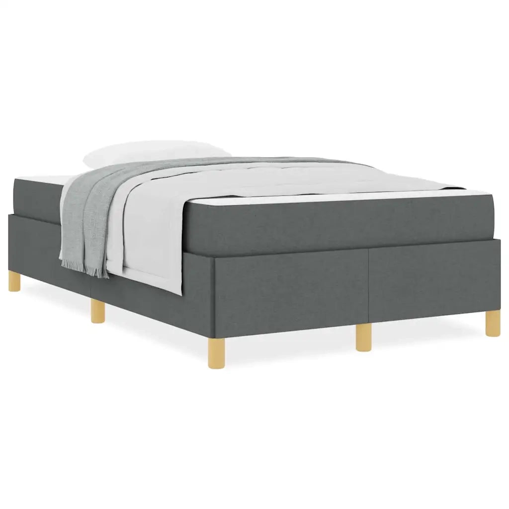 vidaXL Letto a molle Grigio scuro e bianco e grigio scuro 120 x 200 cm