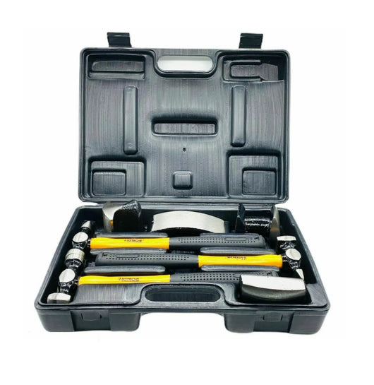 KIT ATTREZZI PER CARROZZIERE DA RIPARAZIONE CARROZZERIA COMPLETO DI 3 MARTELLI E 4 TASSI