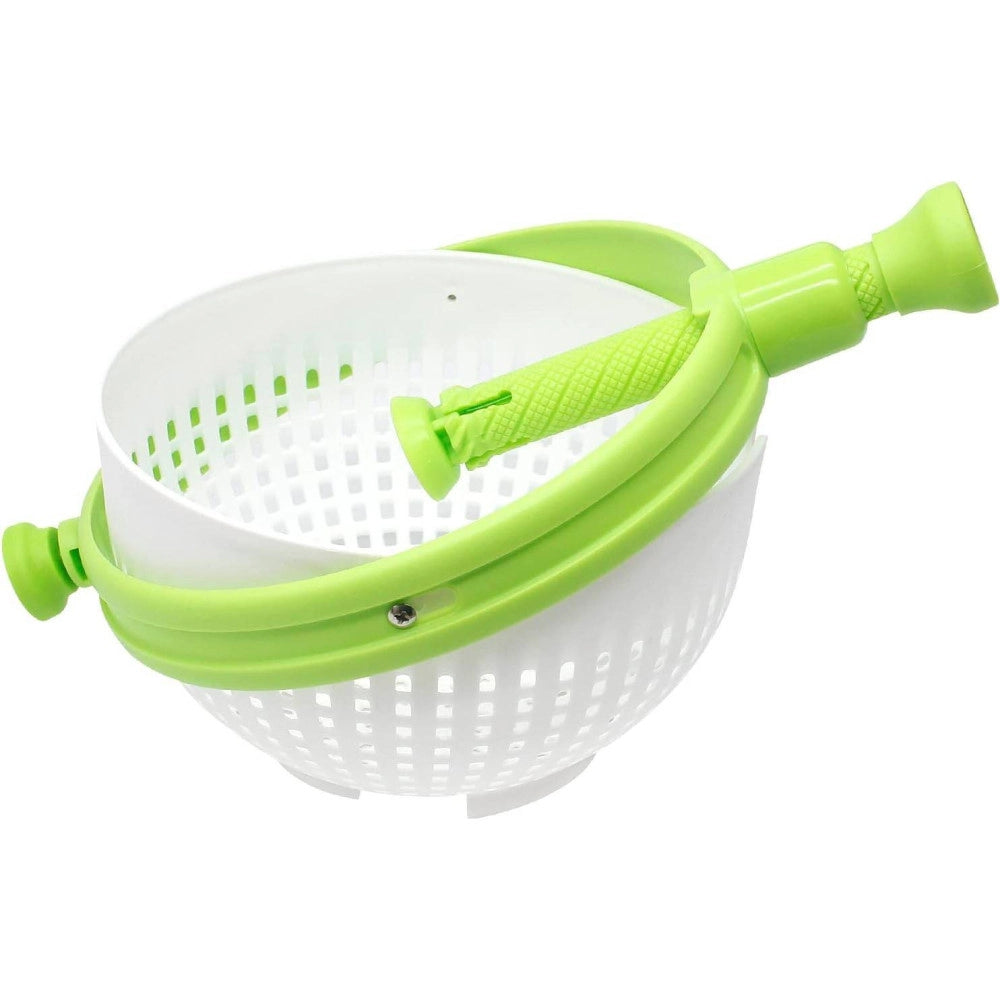 Trade Shop - Scolapasta 2in1 Centrifuga Per Lavare Insalata Lava Frutta E Verdura Cesto Scola -