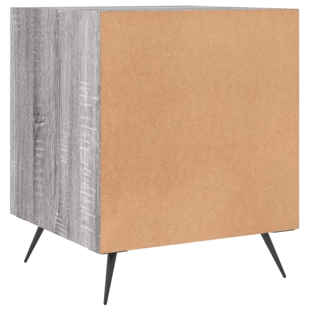 Comodini 2 pz-Set di 2 Tavolino da notte Grigio Sonoma 40x40x50 cm in Legno Multistrato 772509