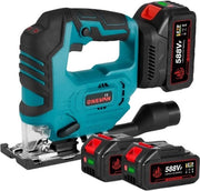 Decoupeerzaag Decoupeatore - Senza Fili - 2 Lame - 1000W - Regolazione di Angolo fino a 45° - 0-3500 giri/min - 5 Velocità - 2 Batterie